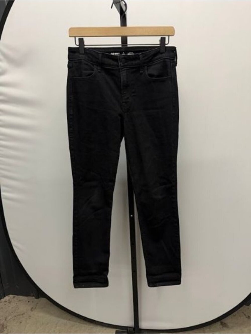 Old Navy High-Rise Straight Black Jeans